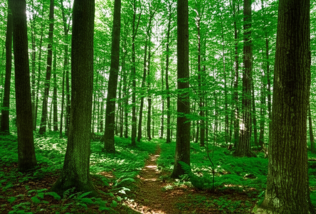Lush forest in the Berkshires